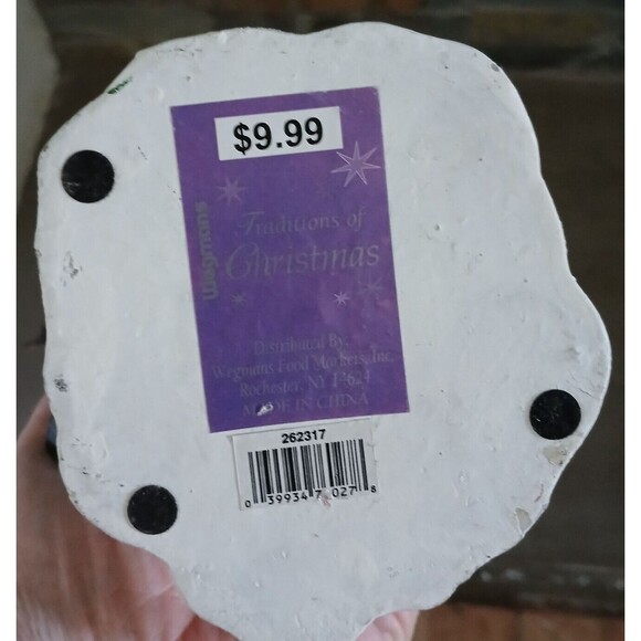 Tradition of Christmas Snowman on Skis Bobble Head Figurine Holiday Decoration - Picture 9 of 9